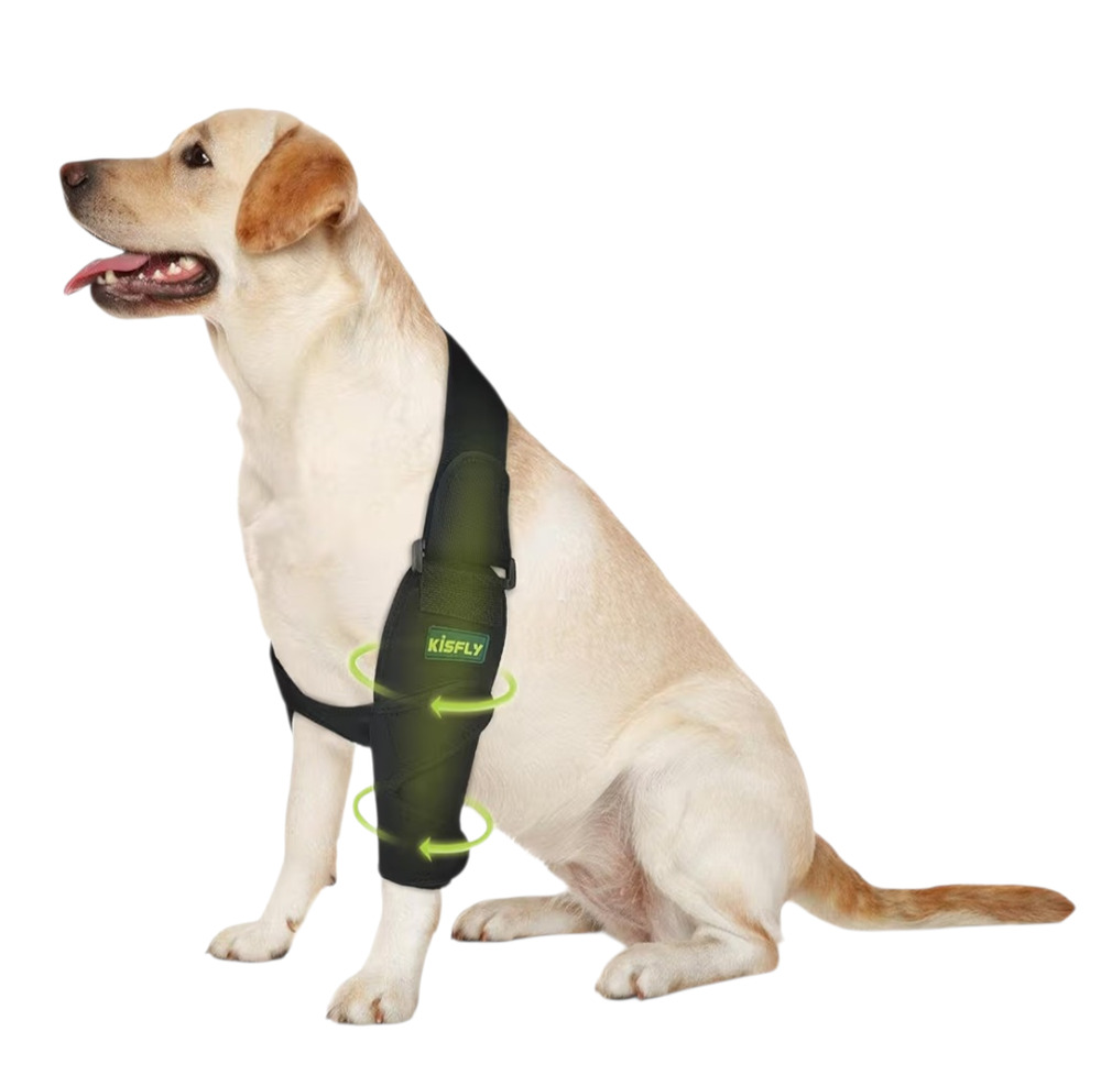 KISFLY Elbow Brace for Dogs Front Leg Elbow & Shoulder Size: Left Leg S